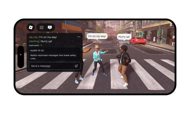 Roblox introduces real-time AI-powered chat rephraser for inappropriate language Roblox introduces real-time AI-powered chat rephraser for inappropriate language