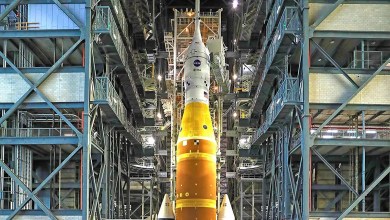 NASA to roll out 11 million-pound moon rocket in preparation for astronauts’ launch NASA to roll out 11 million-pound moon rocket in preparation for astronauts’ launch