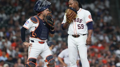 Astros pitcher Framber Valdez denies intentionally hitting his own catcher after tense moment in loss to Yankees Astros pitcher Framber Valdez denies intentionally hitting his own catcher after tense moment in loss to Yankees