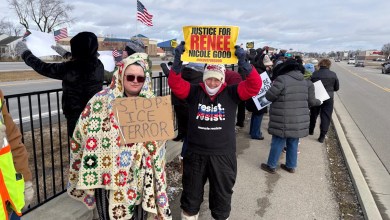 Local Trump critics stage anti-ICE protest along Muncie’s McGalliard Road Local Trump critics stage anti-ICE protest along Muncie’s McGalliard Road