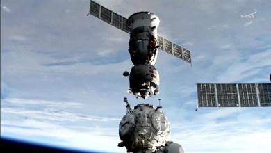 3-man crew undocks from space station, wrapping up 8-month stay 3-man crew undocks from space station, wrapping up 8-month stay