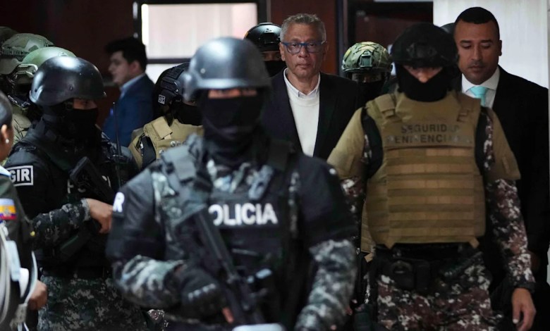 Former Ecuadorian vice president detained in embassy raid gets 13 years in prison Former Ecuadorian vice president detained in embassy raid gets 13 years in prison