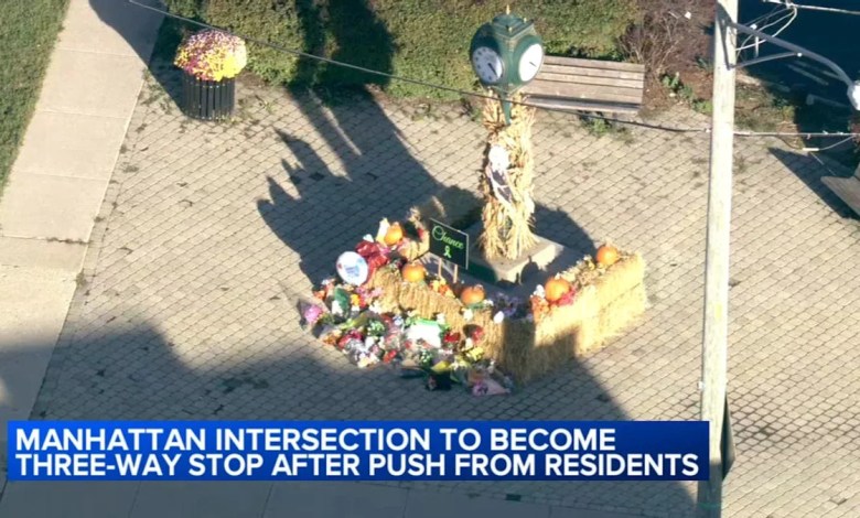 Manhattan, Illinois intersection to become 3-way stop after 13-year-old boy killed on bike Manhattan, Illinois intersection to become 3-way stop after 13-year-old boy killed on bike