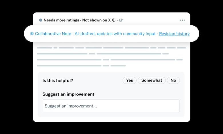 X’s latest Community Notes experiment allows AI to write the first draft X’s latest Community Notes experiment allows AI to write the first draft