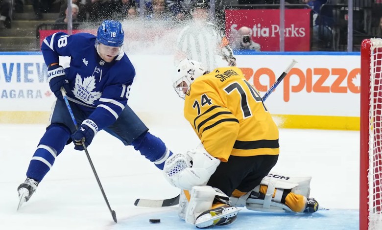 William Nylander’s 4-points lift Maple Leafs over Penguins 6-3, snapping 3-game skid William Nylander’s 4-points lift Maple Leafs over Penguins 6-3, snapping 3-game skid