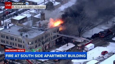 CFD battles large apartment building fire on South Side CFD battles large apartment building fire on South Side