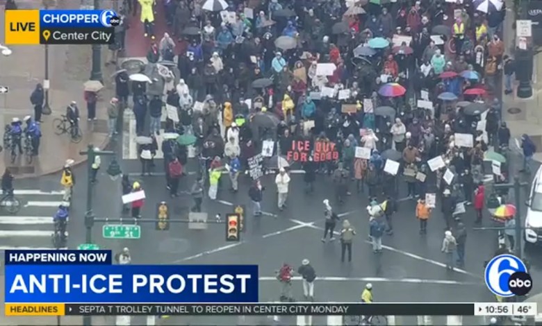 Protesters march in Philadelphia after ICE shooting in Minnesota Protesters march in Philadelphia after ICE shooting in Minnesota