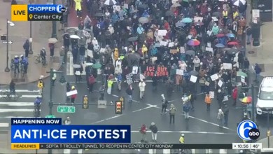 Protesters march in Philadelphia after ICE shooting in Minnesota Protesters march in Philadelphia after ICE shooting in Minnesota
