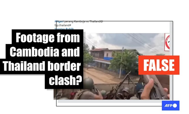 Video from Myanmar conflict falsely shared as Thailand-Cambodia dispute Video from Myanmar conflict falsely shared as Thailand-Cambodia dispute