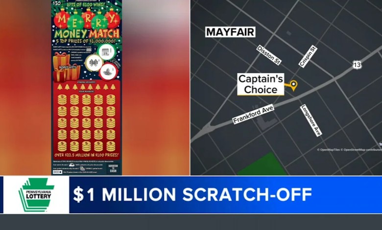 Scratch-off lottery ticket worth million sold in Philadelphia’s Mayfair neighborhood Scratch-off lottery ticket worth million sold in Philadelphia’s Mayfair neighborhood