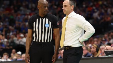 Iowa coach Ben McCollum upset after refs missed possible flagrant foul on Florida Iowa coach Ben McCollum upset after refs missed possible flagrant foul on Florida