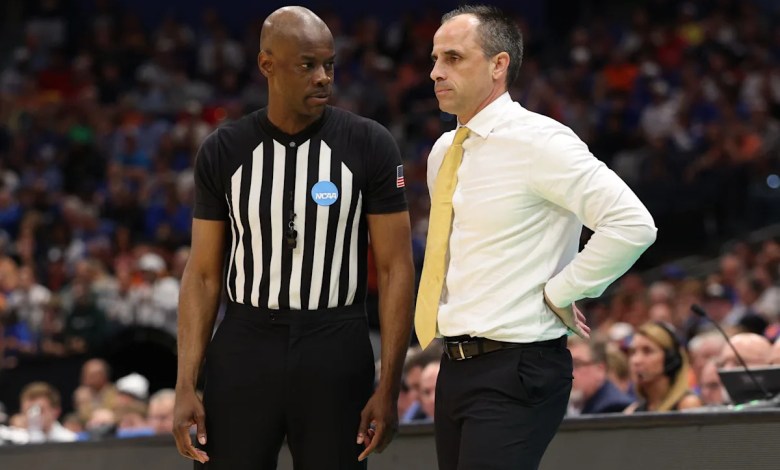 Iowa coach Ben McCollum upset after refs missed possible flagrant foul on Florida Iowa coach Ben McCollum upset after refs missed possible flagrant foul on Florida