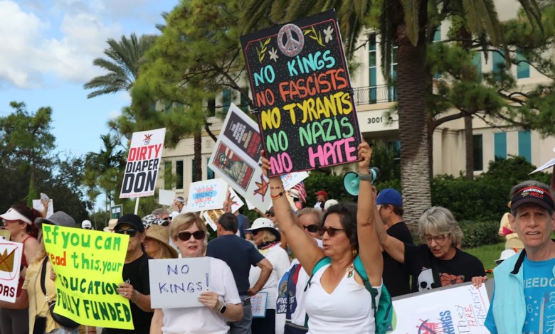 Trump faces eight ‘No Kings’ protests in Palm Beach County on Saturday Trump faces eight ‘No Kings’ protests in Palm Beach County on Saturday