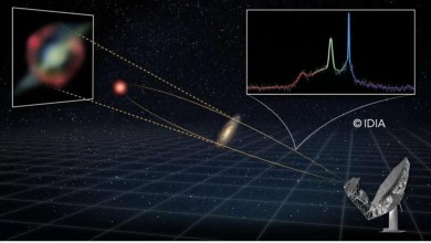 Record-breaking ‘space laser’ erupts from merging galaxies 8 billion light-years away Record-breaking ‘space laser’ erupts from merging galaxies 8 billion light-years away