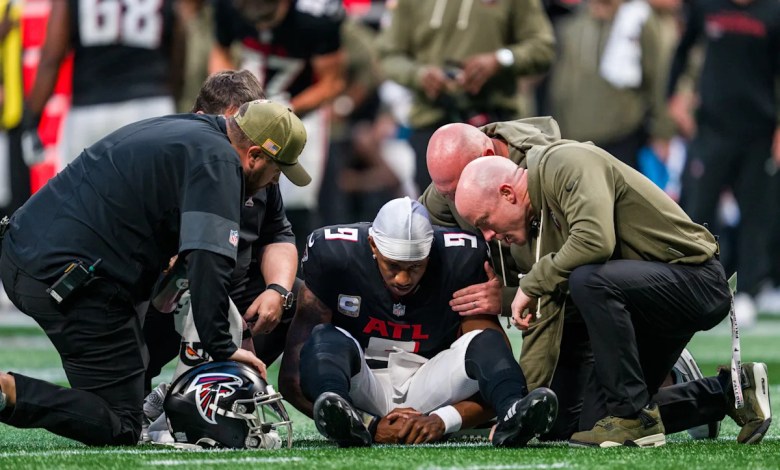 Michael Penix potentially out for the rest of the season following knee injury in Week 11 Michael Penix potentially out for the rest of the season following knee injury in Week 11