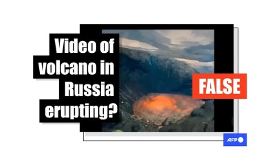Clip shows 2021 eruption of Fagradalsfjall in Iceland, not Russian volcano Clip shows 2021 eruption of Fagradalsfjall in Iceland, not Russian volcano