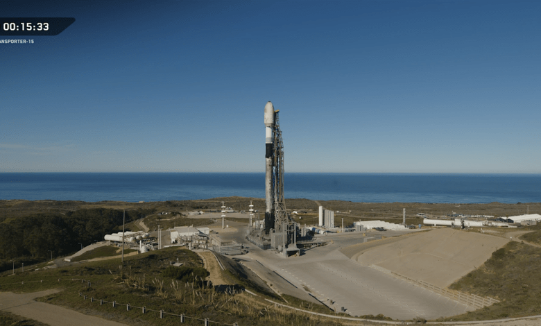 SpaceX scrubs launch of 140 satellites atop used Falcon 9 rocket from California coast SpaceX scrubs launch of 140 satellites atop used Falcon 9 rocket from California coast