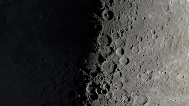 Look for the shadows of mountains on the lunar surface Look for the shadows of mountains on the lunar surface