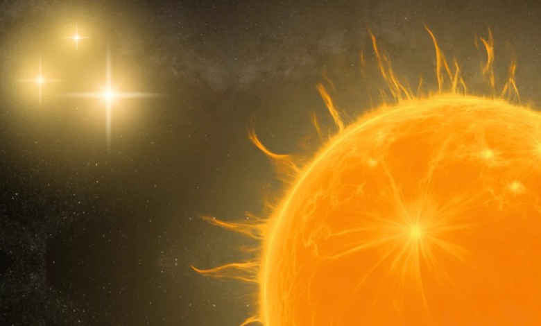 This record-breaking quadruple star system is so jam-packed it could fit between Jupiter and our sun This record-breaking quadruple star system is so jam-packed it could fit between Jupiter and our sun