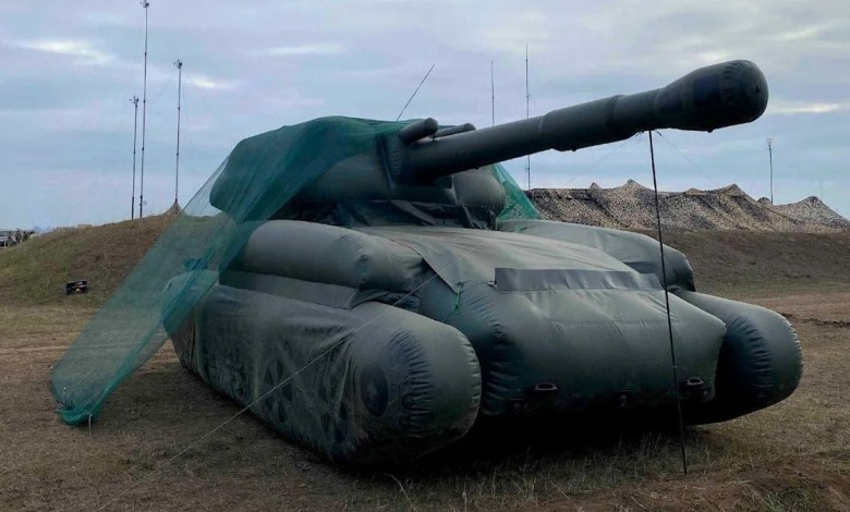 Inflatable tanks and flat-pack guns Inflatable tanks and flat-pack guns