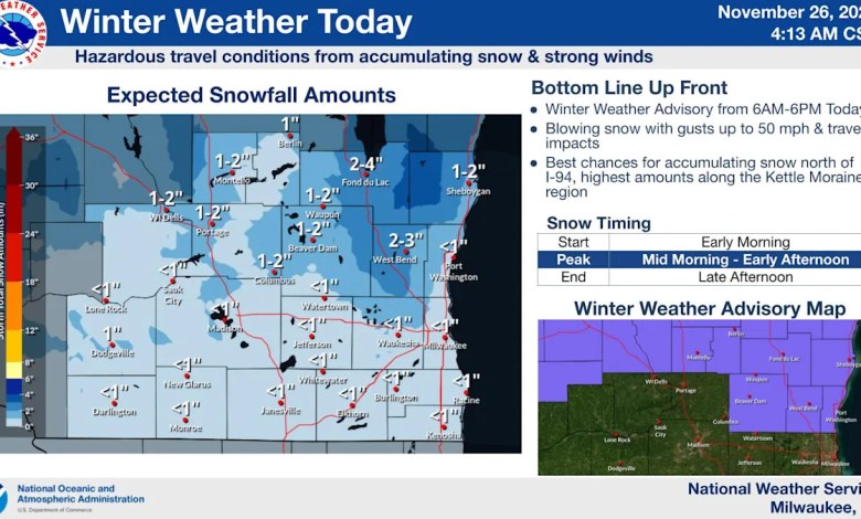 Winds today, weekend snow may affect Thanksgiving travel in Milwaukee Winds today, weekend snow may affect Thanksgiving travel in Milwaukee