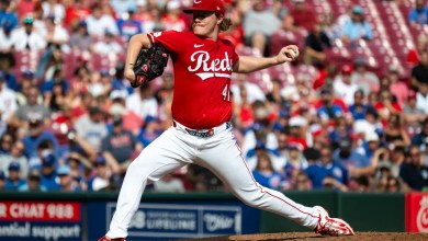 Surging Reds blank Cubs, move into tie for NL wild card spot Surging Reds blank Cubs, move into tie for NL wild card spot