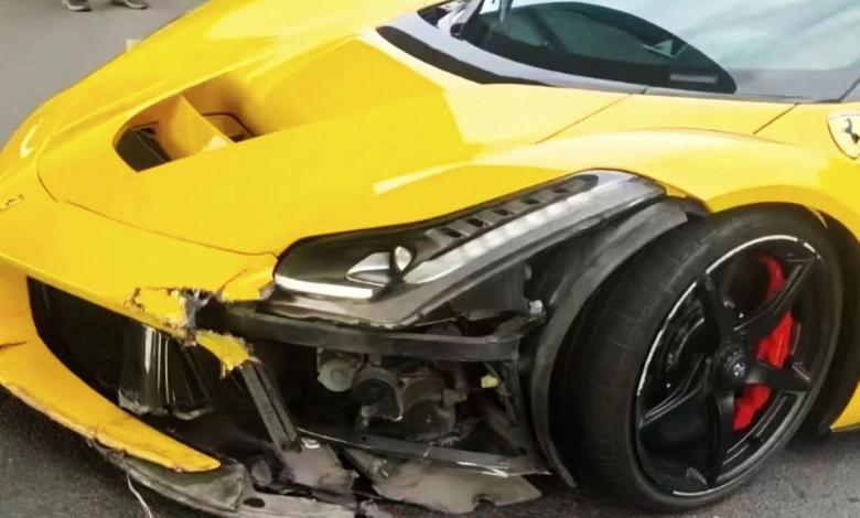 Ferrari LaFerrari Damaged in Crash in China Ferrari LaFerrari Damaged in Crash in China
