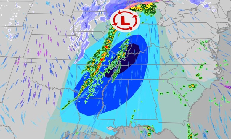Another Severe Weather Outbreak With Widespread Damaging Winds, A Few Tornadoes In Midwest, South, East Sunday and Monday Another Severe Weather Outbreak With Widespread Damaging Winds, A Few Tornadoes In Midwest, South, East Sunday and Monday