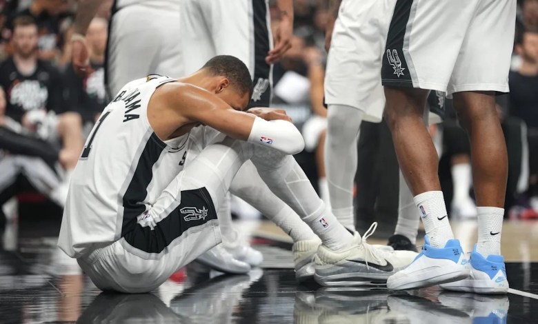 Spurs lose Victor Wembanyama — and control — as Blazers even series Spurs lose Victor Wembanyama — and control — as Blazers even series