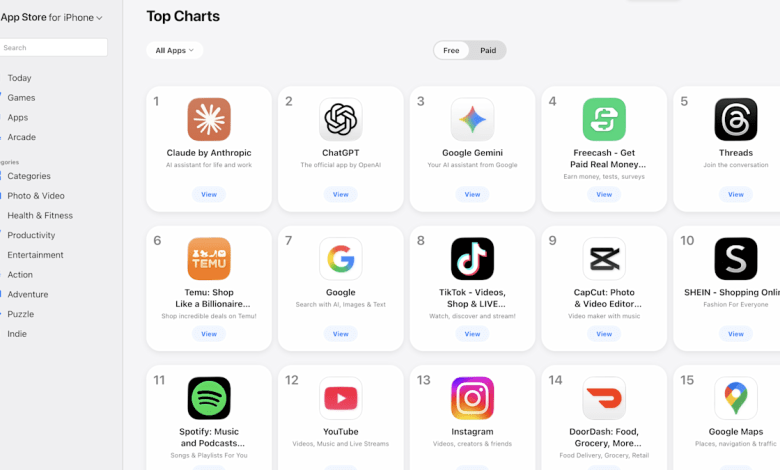 Anthropic’s Claude grabs top spot in App Store after Trump’s ban Anthropic’s Claude grabs top spot in App Store after Trump’s ban