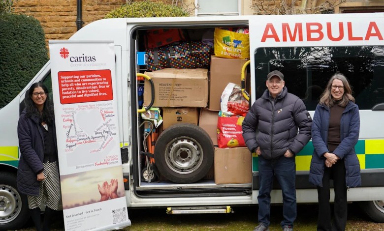 Aid sent by ambulance to Ukraine front line Aid sent by ambulance to Ukraine front line