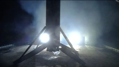 SpaceX lands Falcon 9 rocket in The Bahamas for 2nd time ever SpaceX lands Falcon 9 rocket in The Bahamas for 2nd time ever