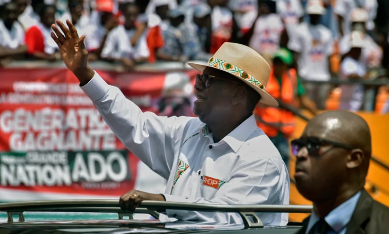 Ivory Coast’s leader urges youth to vote in key election, touting himself as best choice Ivory Coast’s leader urges youth to vote in key election, touting himself as best choice