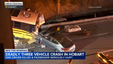 Driver killed in three-vehicle crash on I-65 in Hobart, Indiana State Police say Driver killed in three-vehicle crash on I-65 in Hobart, Indiana State Police say