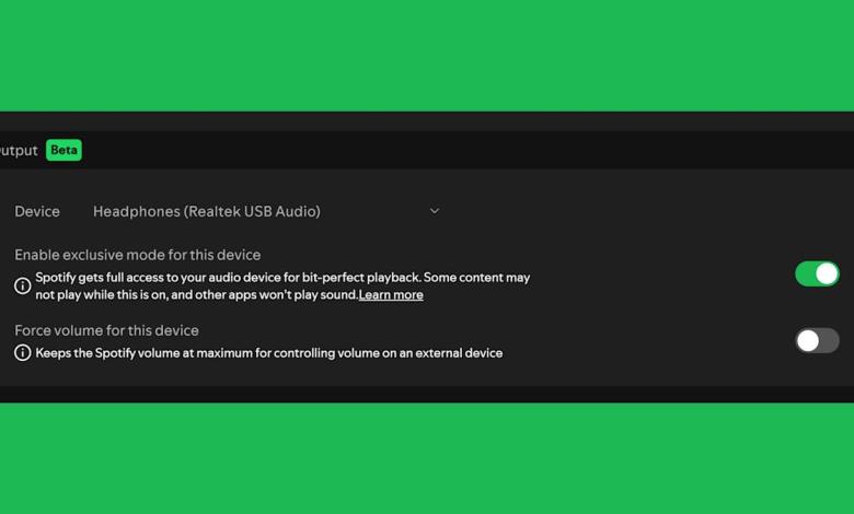 Spotify rolls out ‘bit-perfect’ playback in Windows app Spotify rolls out ‘bit-perfect’ playback in Windows app