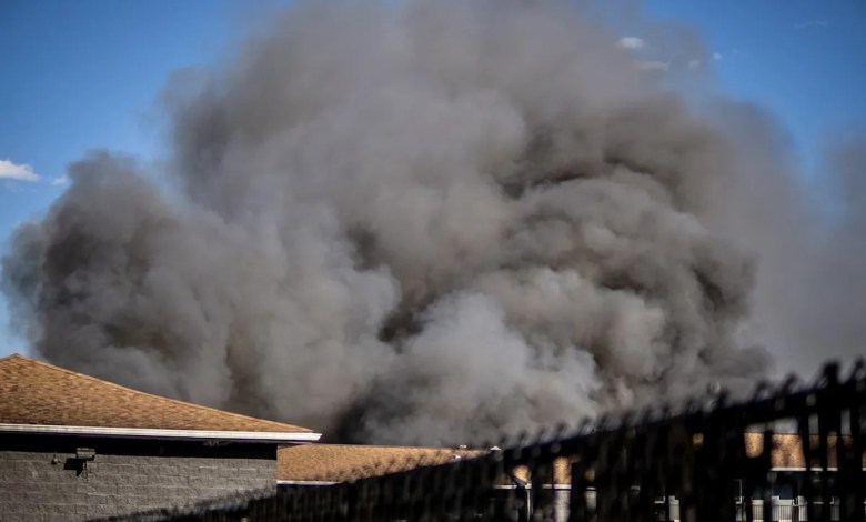 Schools, roads shut down due to massive warehouse fire in N.J. town Schools, roads shut down due to massive warehouse fire in N.J. town