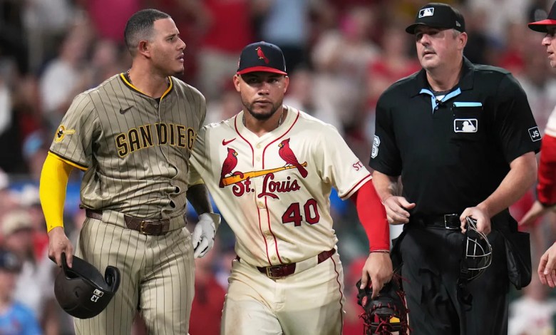 Benches clear in Padres-Cardinals game as Machado and Contreras both get hit twice by pitches Benches clear in Padres-Cardinals game as Machado and Contreras both get hit twice by pitches