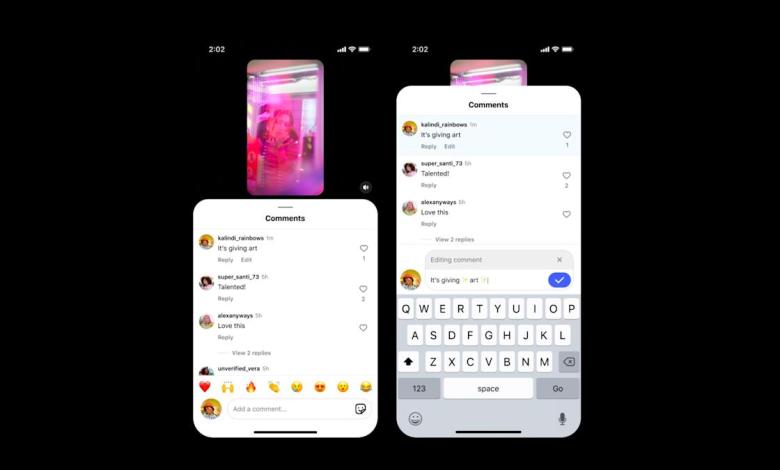 Instagram comments can now be edited (within 15 minutes) Instagram comments can now be edited (within 15 minutes)