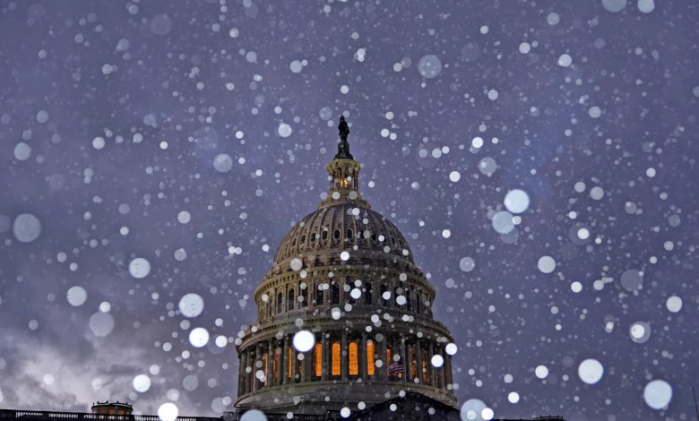 Map shows winter storm forecast across the U.S. Map shows winter storm forecast across the U.S.