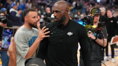 LeBron James on not playing against Stephen Curry this season LeBron James on not playing against Stephen Curry this season