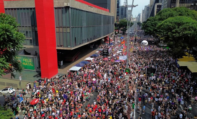 Women protest gender-based violence across Brazil following shocking cases Women protest gender-based violence across Brazil following shocking cases