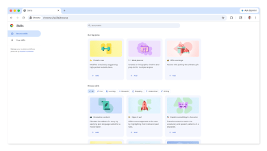 Chrome Skills let you save your favorite Gemini prompts for easy access Chrome Skills let you save your favorite Gemini prompts for easy access