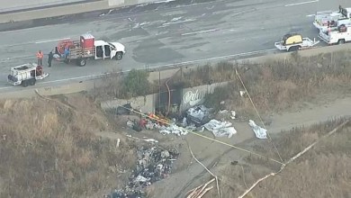 Northbound 110 Freeway still shut down in San Pedro after fire erupts in tunnel Northbound 110 Freeway still shut down in San Pedro after fire erupts in tunnel