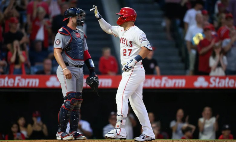 Trout hits tying homer and Newman adds 3-run shot in 7th as Angels beat Nationals Trout hits tying homer and Newman adds 3-run shot in 7th as Angels beat Nationals