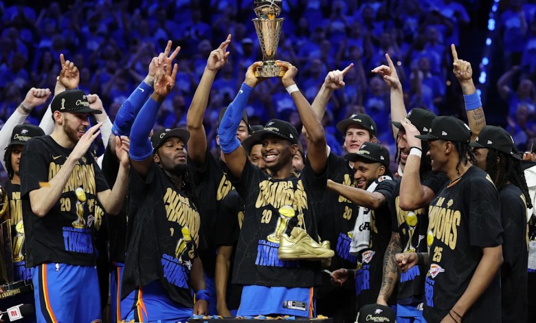 OKC storms to first NBA title with Game 7 win over Pacers OKC storms to first NBA title with Game 7 win over Pacers
