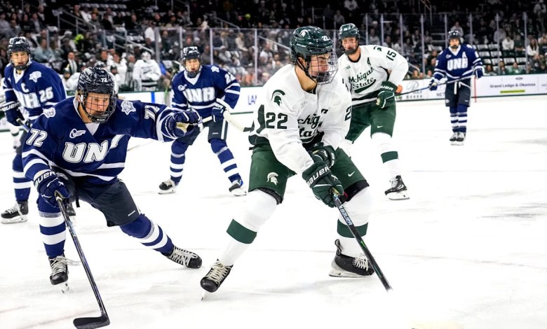 Watch Porter Martone’s game winning goal, leading MSU past UConn Watch Porter Martone’s game winning goal, leading MSU past UConn