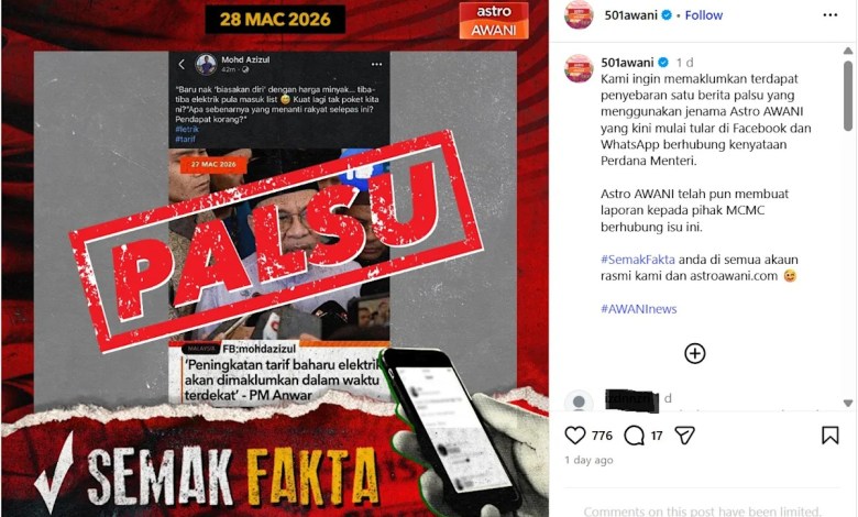 Malaysian broadcaster rejects altered graphic about electricity rate hike Malaysian broadcaster rejects altered graphic about electricity rate hike