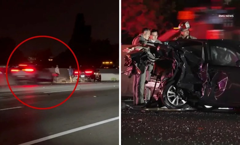 19-year-old man killed in violent chain-reaction crash caught on video on 101 Fwy in Encino 19-year-old man killed in violent chain-reaction crash caught on video on 101 Fwy in Encino
