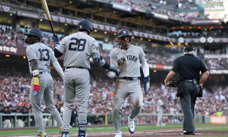 Yankees ambush Logan Webb, Max Fried shoves in Opening Day win over Giants Yankees ambush Logan Webb, Max Fried shoves in Opening Day win over Giants