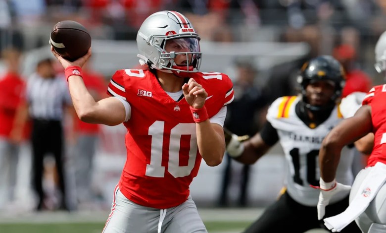 Julian Sayin passes first 2 tests as the quarterback for top-ranked Ohio State Julian Sayin passes first 2 tests as the quarterback for top-ranked Ohio State
